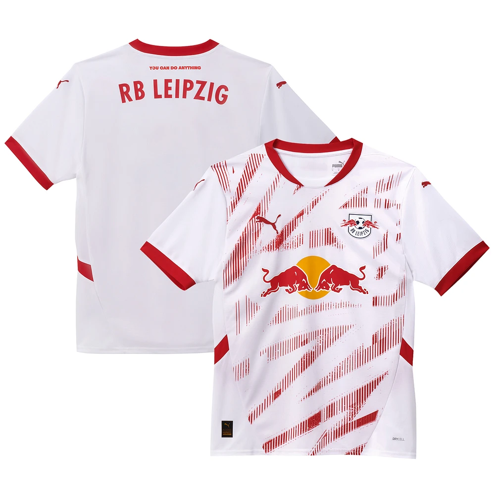 Men's Puma White RB Leipzig 2024/25 Home Replica Jersey