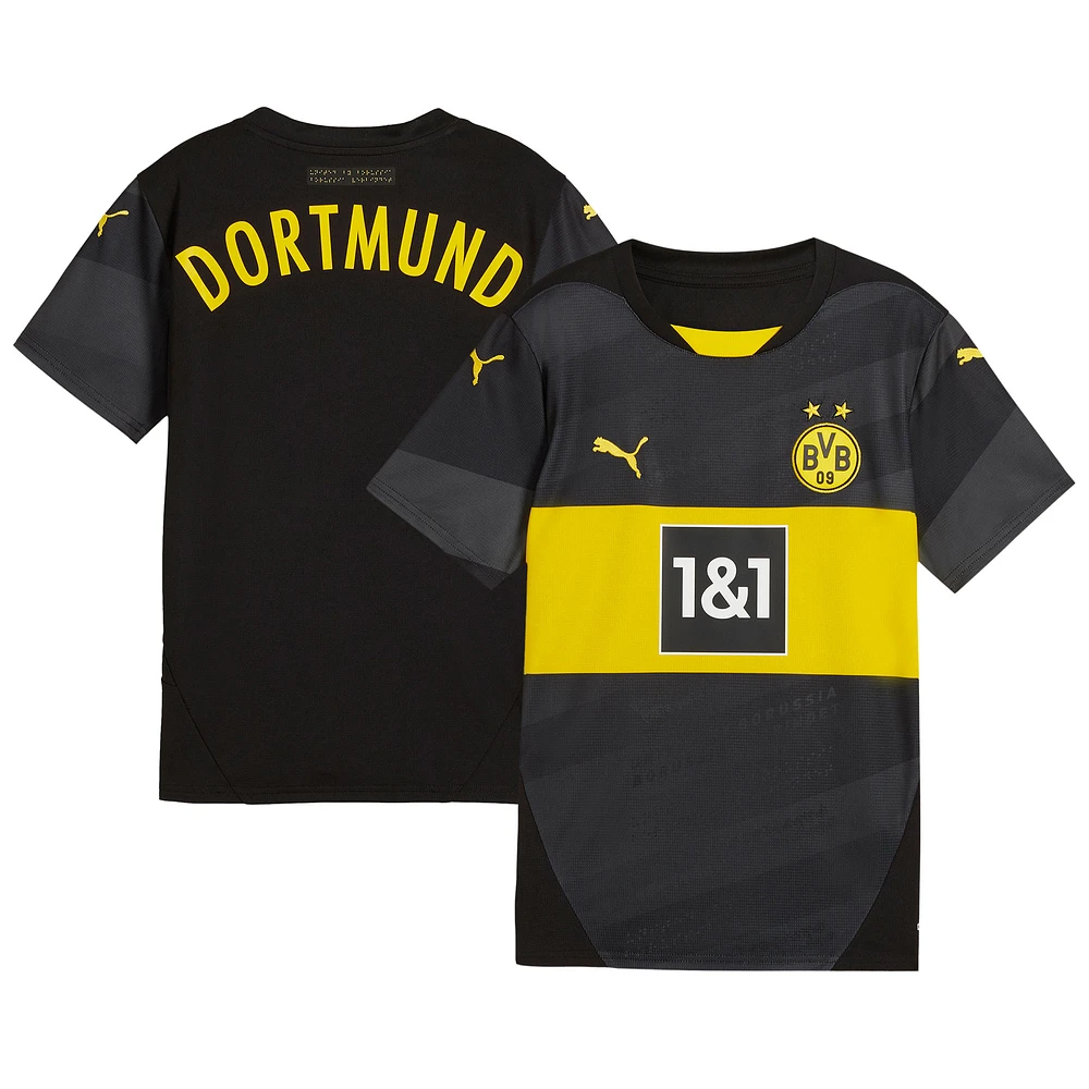 Youth Puma Black Borussia Dortmund 2024/25 Away Replica Jersey