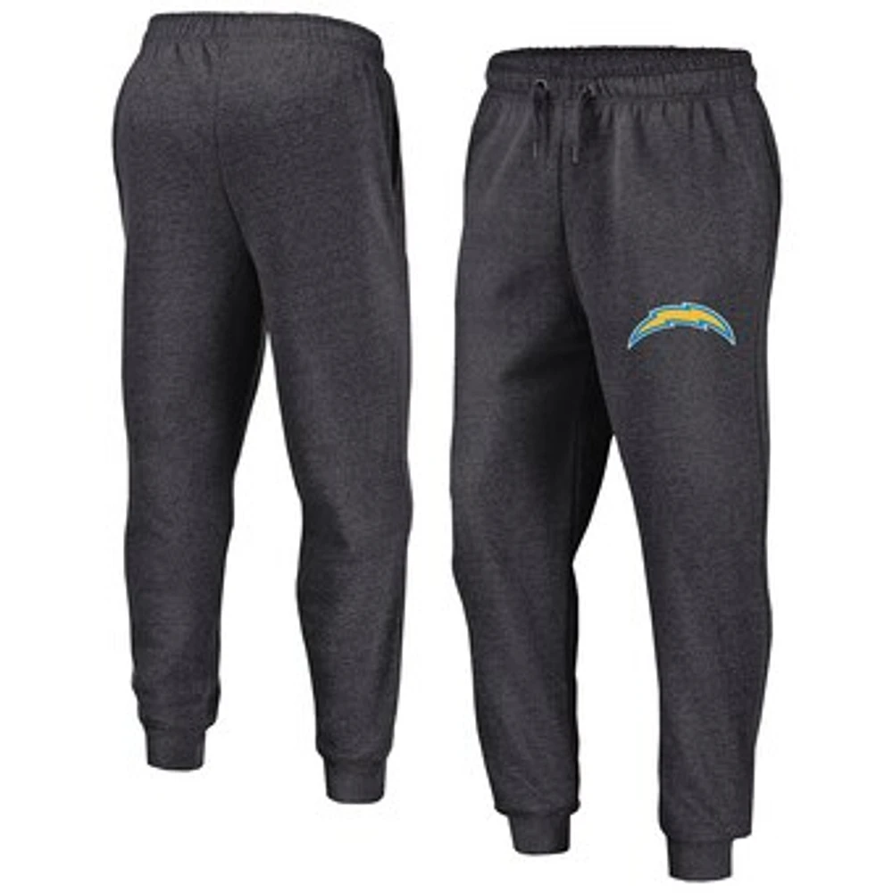 Men's Fanatics  Heather Charcoal Los Angeles Chargers Boost Fleece Joggers