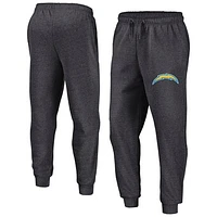 Men's Fanatics  Heather Charcoal Los Angeles Chargers Boost Fleece Joggers