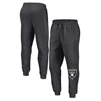 Men's Fanatics  Heather Charcoal Las Vegas Raiders Boost Fleece Joggers