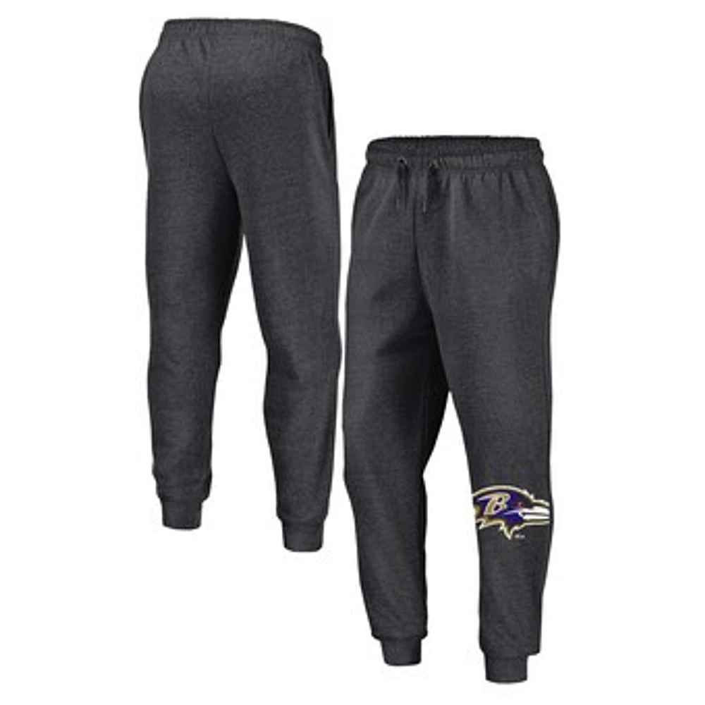 Men's Fanatics  Heather Charcoal Baltimore Ravens Boost Fleece Joggers