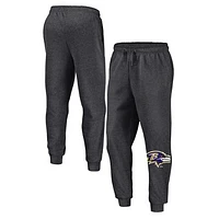 Men's Fanatics  Heather Charcoal Baltimore Ravens Boost Fleece Joggers