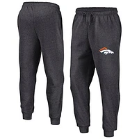 Men's Fanatics  Heather Charcoal Denver Broncos Boost Fleece Joggers