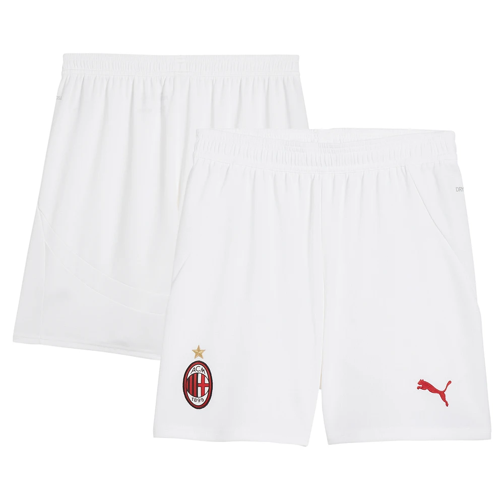 Youth Puma White AC Milan 2024/25 dryCELL Home Replica Shorts