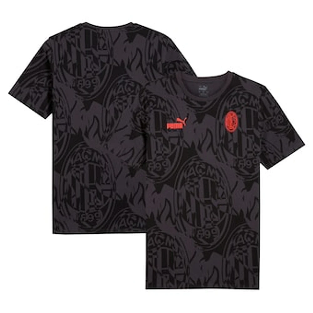 Men's Puma Black AC Milan ftblCulture AOP T-Shirt