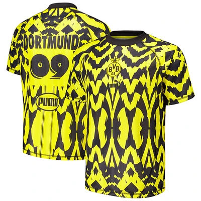 Men's Puma Yellow Borussia Dortmund Statement Retro Jersey