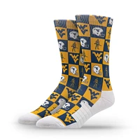 Unisex Strideline West Virginia Mountaineers Premium 70's Bedding Crew Socks