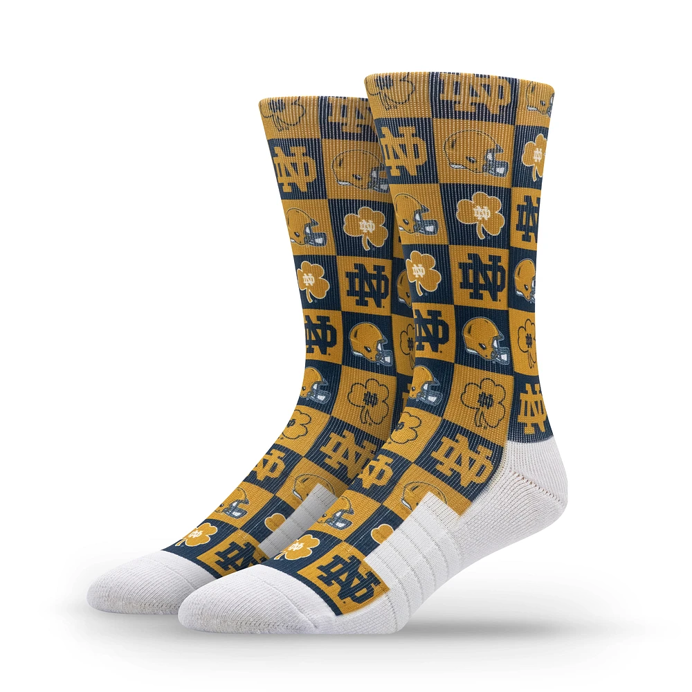 Unisex Strideline Notre Dame Fighting Irish Premium 70's Bedding Crew Socks