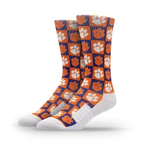 Unisex Strideline Clemson Tigers Premium 70's Bedding Crew Socks