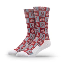 Unisex Strideline Ohio State Buckeyes Premium 70's Bedding Crew Socks