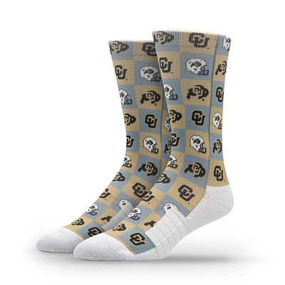 Unisex Strideline Colorado Buffaloes Premium 70's Bedding Crew Socks