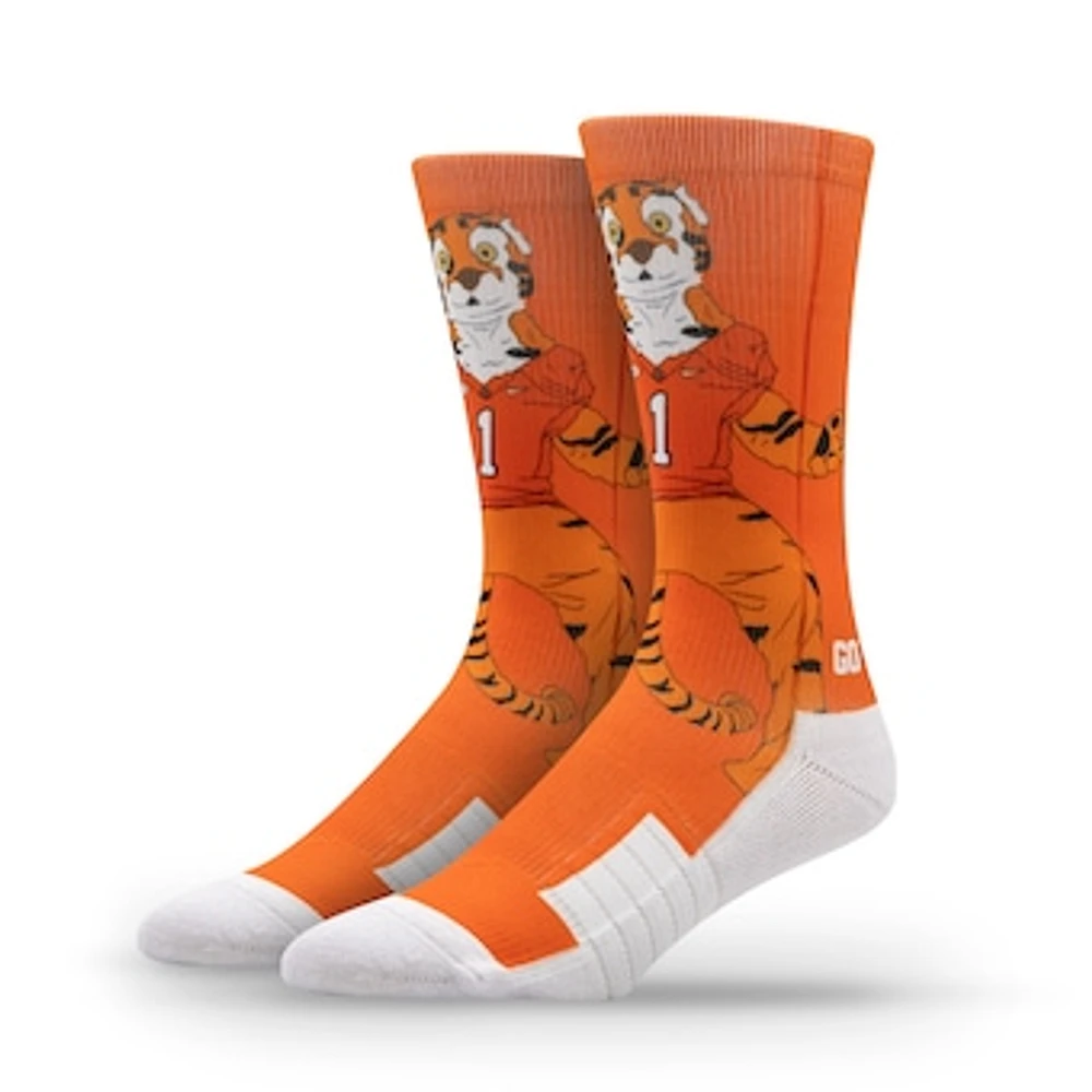 Unisex Strideline Clemson Tigers Premium Mascot Crew Socks