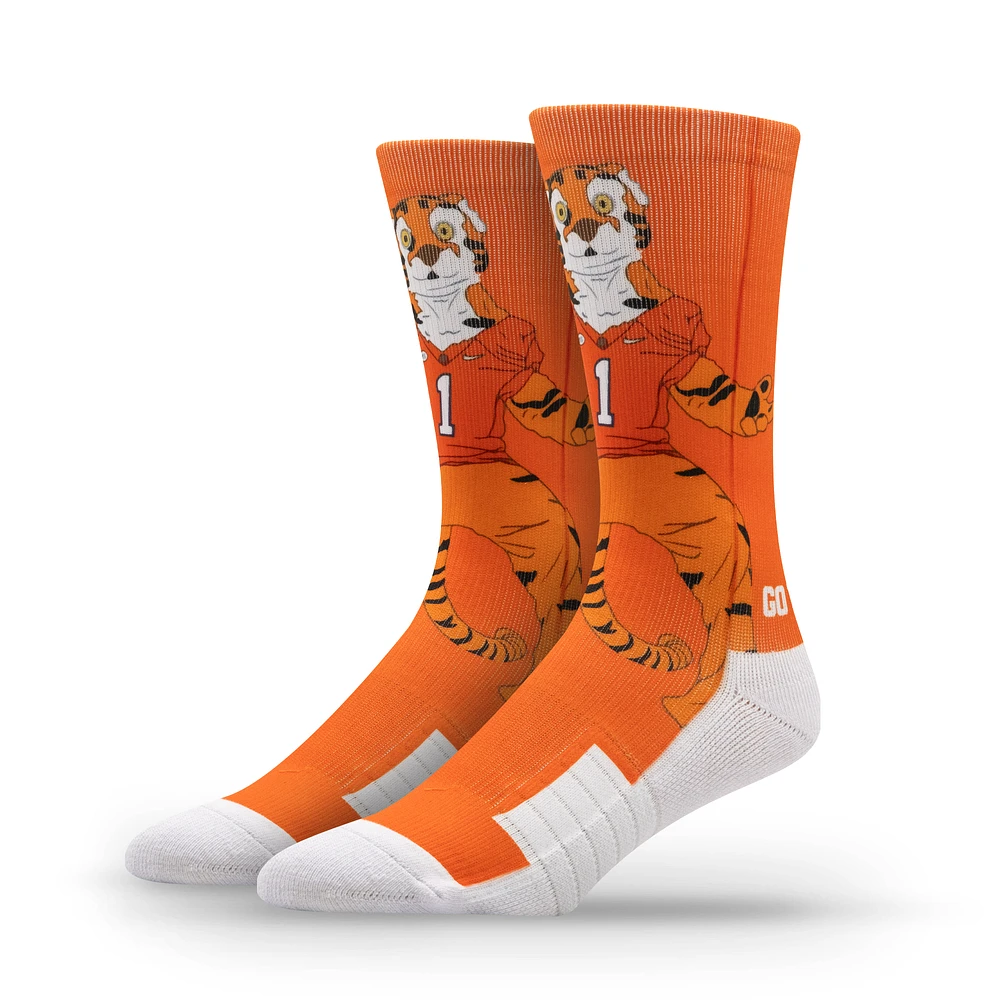 Unisex Strideline Clemson Tigers Premium Mascot Crew Socks