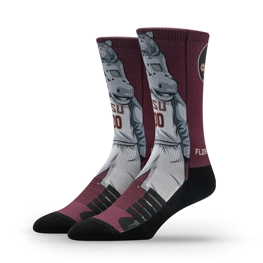 Unisex Strideline Florida State Seminoles Premium Mascot Crew Socks