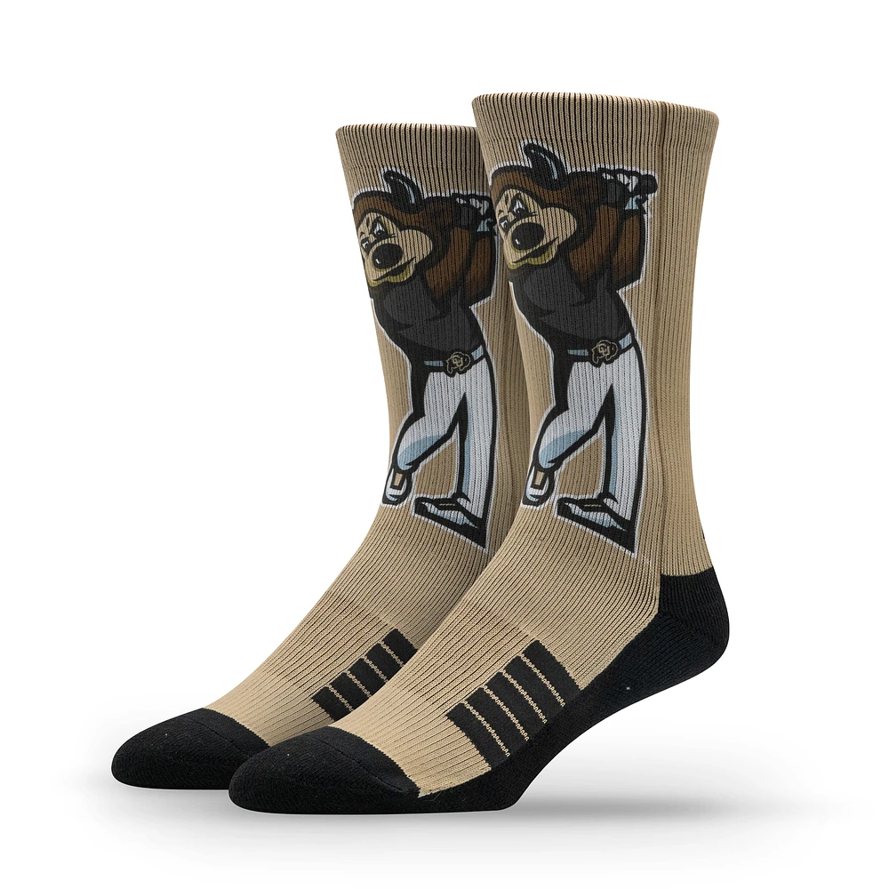 Unisex Strideline Colorado Buffaloes Premium Mascot Crew Socks