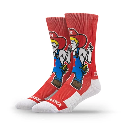 Unisex Strideline Nebraska Huskers Premium Mascot Crew Socks