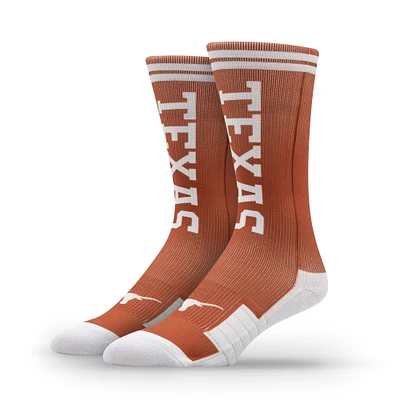 Unisex Strideline Texas Longhorns Premium Wordmark Crew Socks