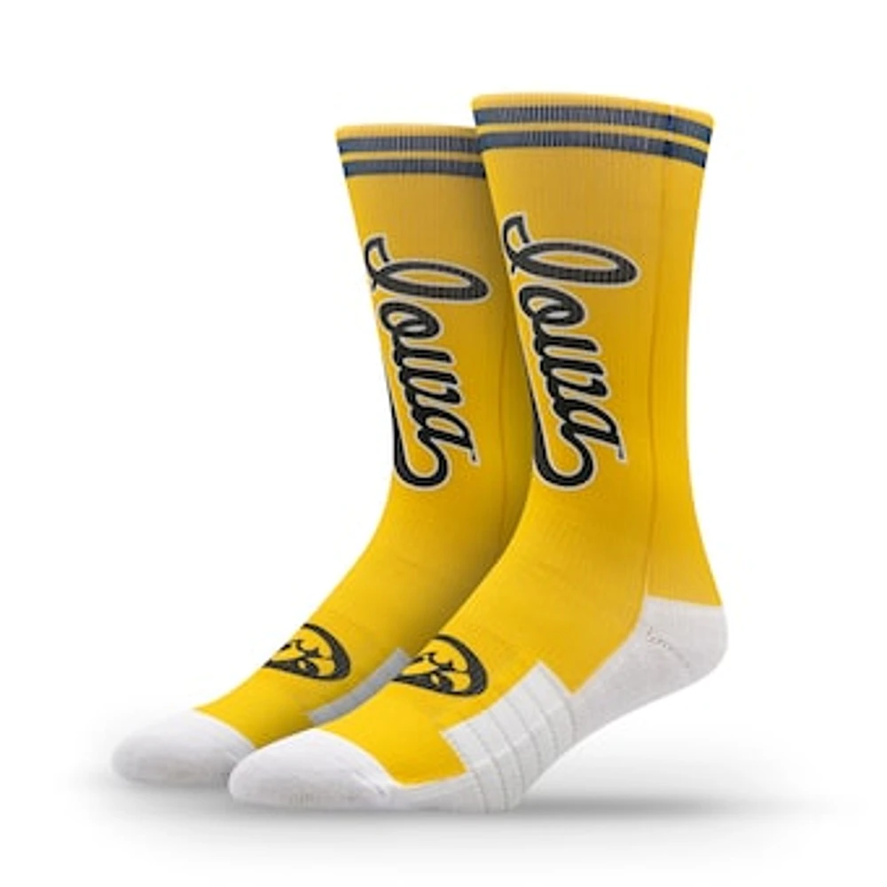 Unisex Strideline Iowa Hawkeyes Premium Wordmark Crew Socks