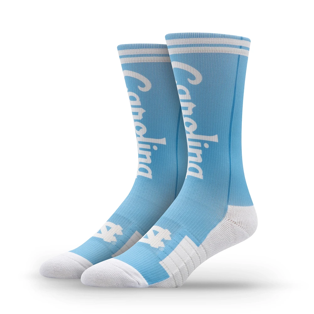 Unisex Strideline North Carolina Tar Heels Premium Wordmark Crew Socks