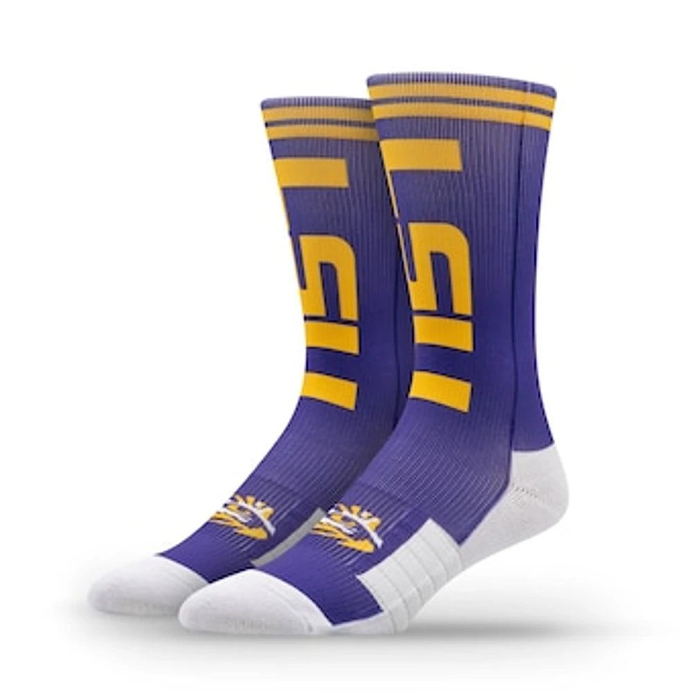 Unisex Strideline LSU Tigers Premium Wordmark Crew Socks