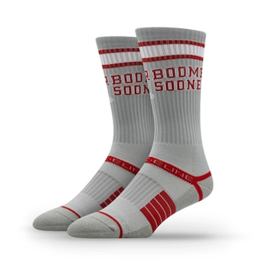 Unisex Strideline Oklahoma Sooners Premium Fan Logo Crew Socks