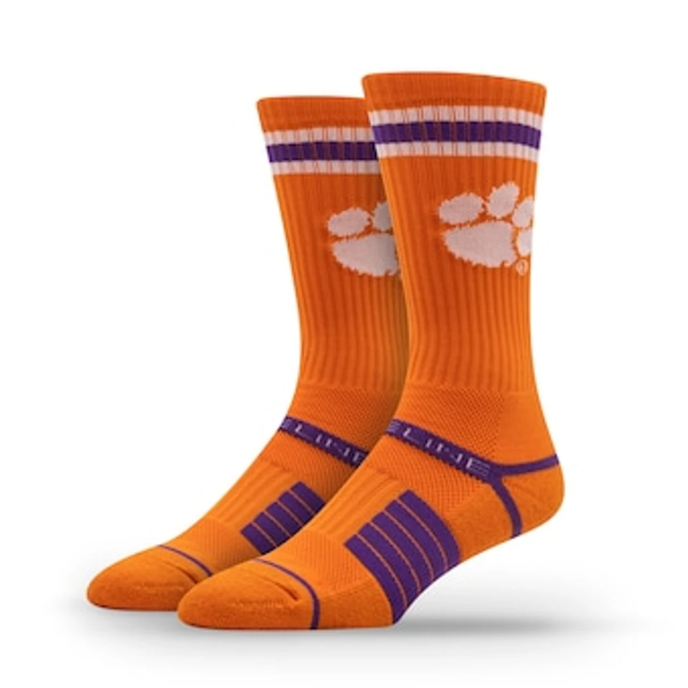 Unisex Strideline Clemson Tigers Premium Fan Logo Crew Socks