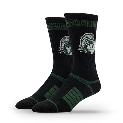 Unisex Strideline Michigan State Spartans Premium Fan Logo Crew Socks