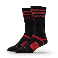 Unisex Strideline Arkansas Razorbacks Premium Fan Logo Crew Socks