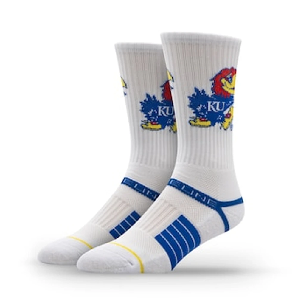 Unisex Strideline Kansas Jayhawks Premium Primary Logo Crew Socks