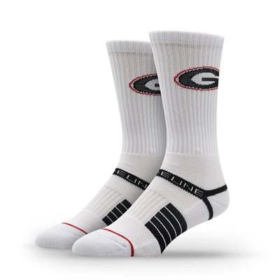 Unisex Strideline Georgia Bulldogs Premium Primary Logo Crew Socks