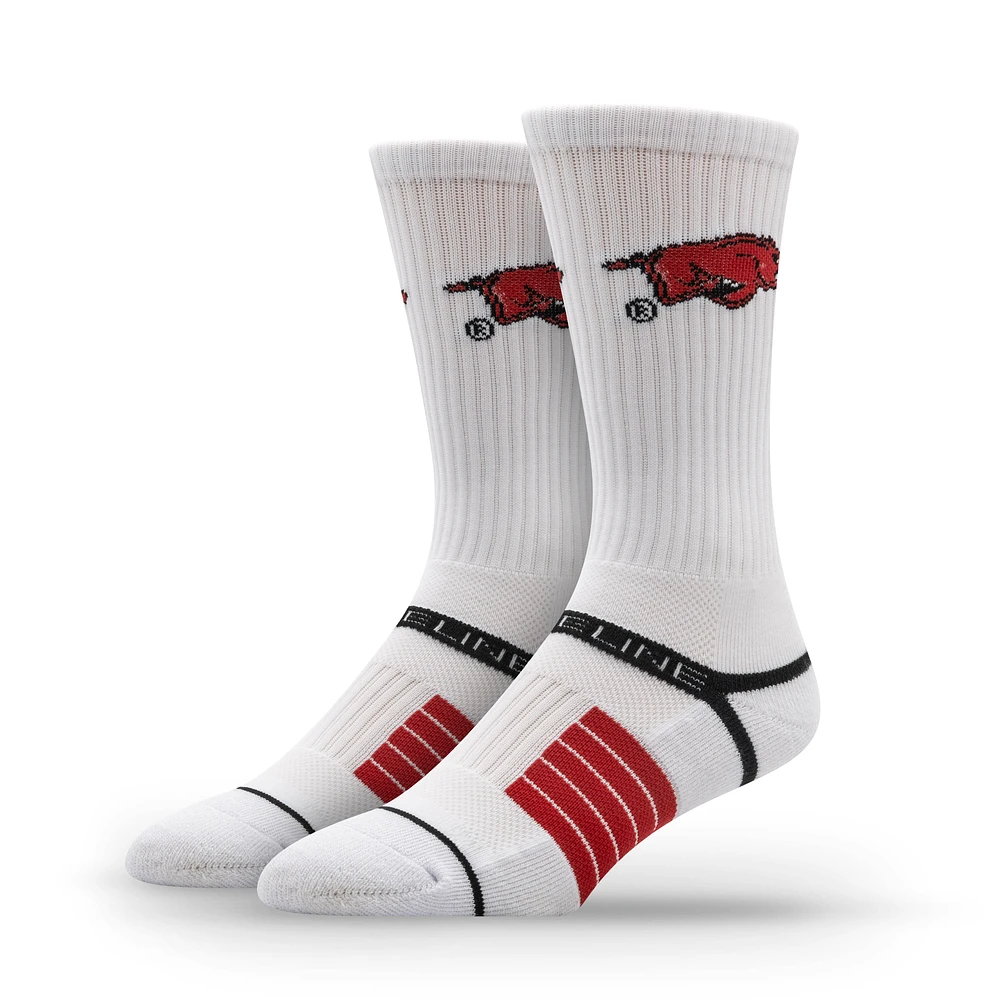 Unisex Strideline Arkansas Razorbacks Premium Primary Logo Crew Socks