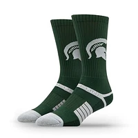 Unisex Strideline Michigan State Spartans Premium Primary Logo Crew Socks