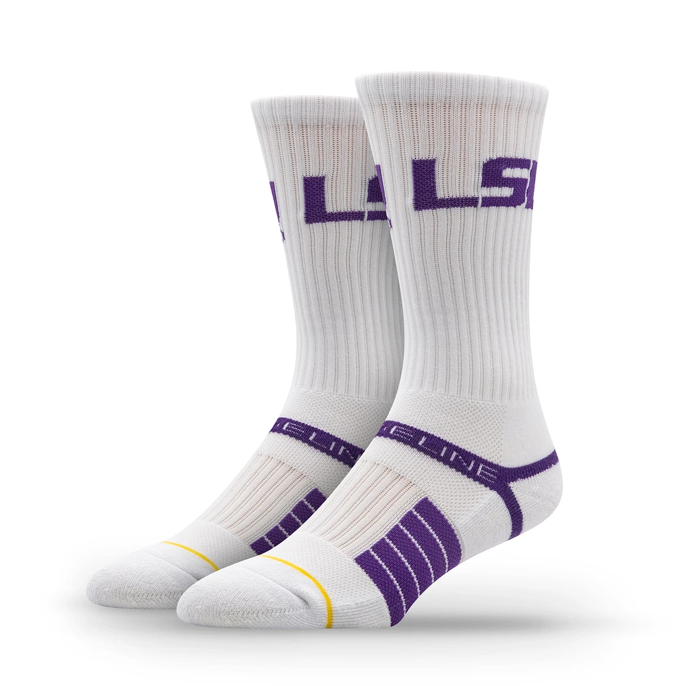 Unisex Strideline LSU Tigers Premium Primary Logo Crew Socks