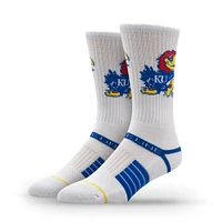 Unisex Strideline Kansas Jayhawks Premium 70's Bedding Crew Socks