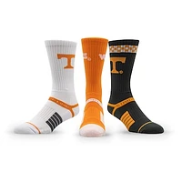 Unisex Strideline Tennessee Volunteers Premium Knit Crew Socks Three-Pack