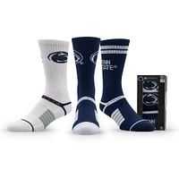 Unisex Strideline Penn State Nittany Lions Premium Knit Crew Socks Three-Pack