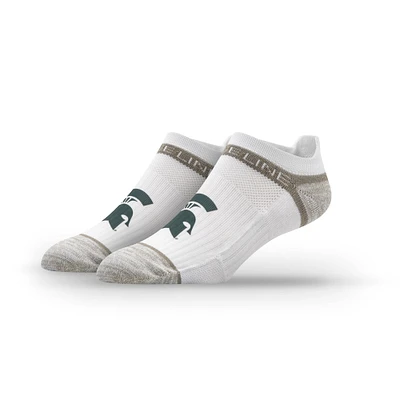 Strideline Michigan State Spartans Primary Logo Premium No Show Socks