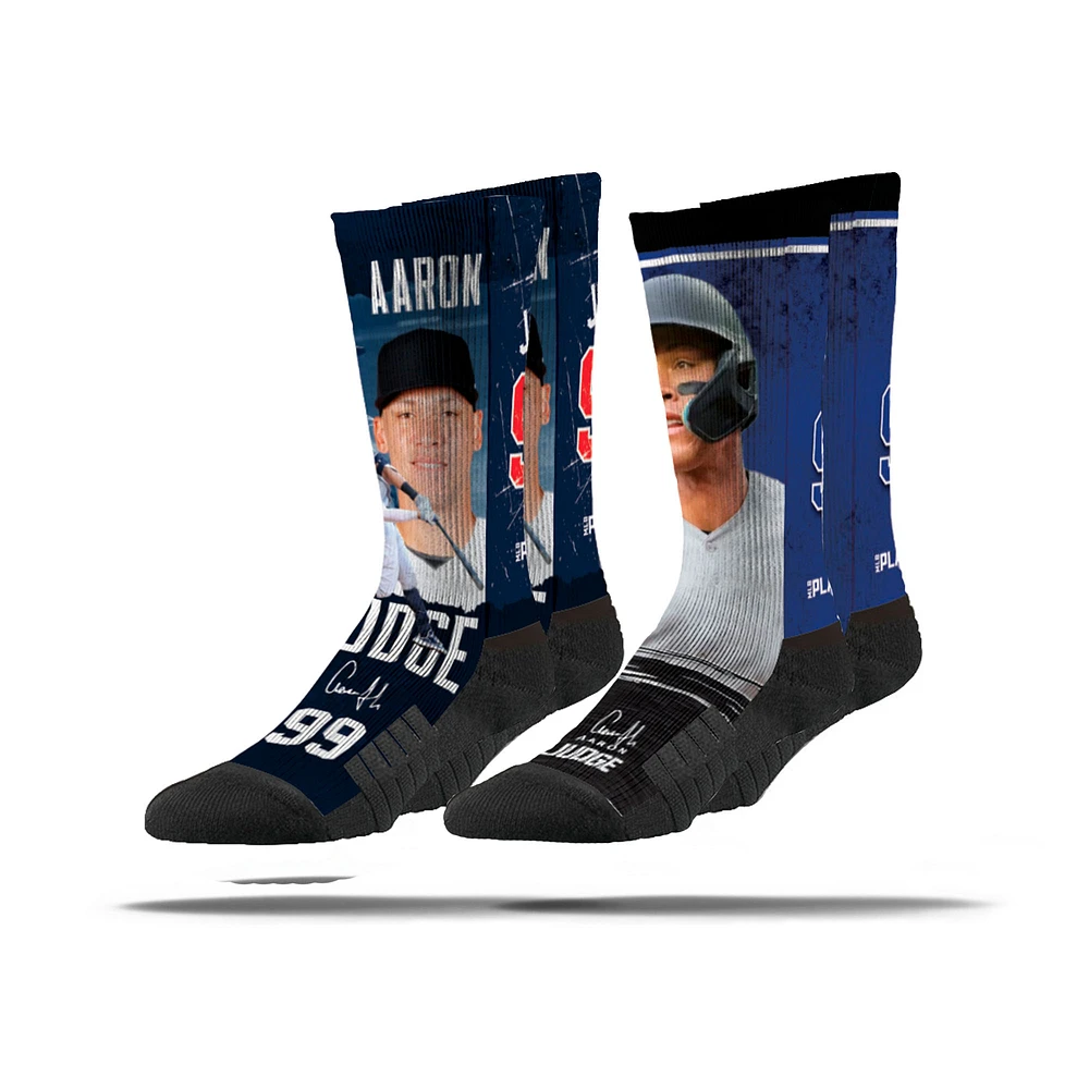 Unisex Strideline Aaron Judge New York Yankees Premium 2-Pack Full Slub Crew Socks
