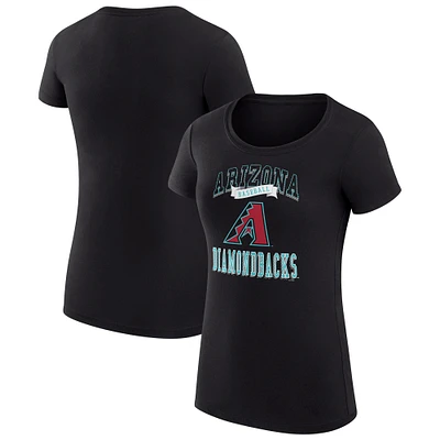 Women's G-III 4Her by Carl Banks Arizona Diamondbacks Team Logo Graphic Fitted T-Shirt