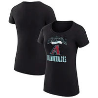 Women's G-III 4Her by Carl Banks Arizona Diamondbacks Team Logo Graphic Fitted T-Shirt
