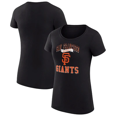 Women's G-III 4Her by Carl Banks San Francisco Giants Team Logo Graphic Fitted T-Shirt