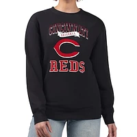 Women's G-III 4Her by Carl Banks Cincinnati Reds Team Logo Graphic Tri-Blend Fleece Pullover Sweatshirt