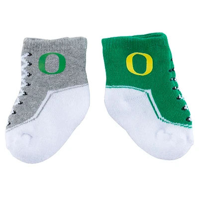 Infant ZooZatz Oregon Ducks Shoe Two-Pack Socks