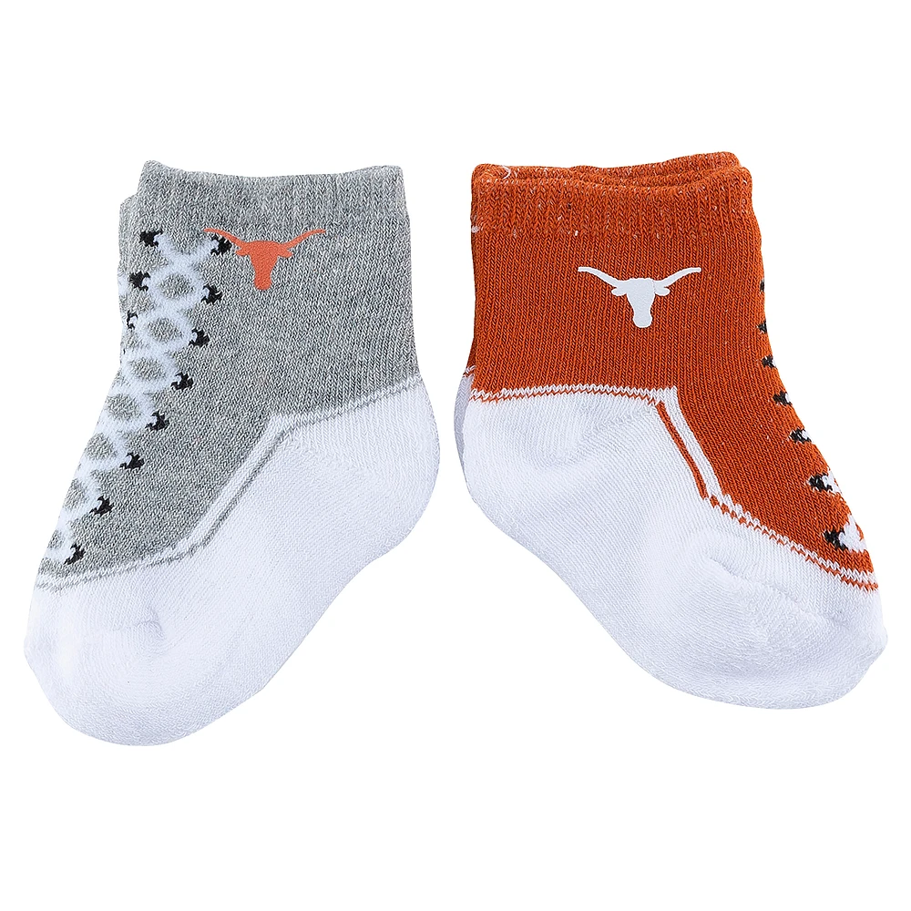 Infant ZooZatz Texas Longhorns Shoe Two-Pack Socks