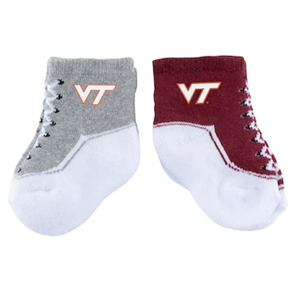 Infant ZooZatz Virginia Tech Hokies Shoe Two-Pack Socks