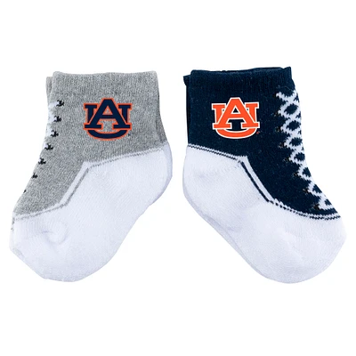 Infant ZooZatz Auburn Tigers Shoe Two-Pack Socks