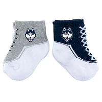 Infant ZooZatz UConn Huskies Shoe Two-Pack Socks