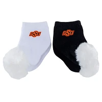 Infant ZooZatz Oklahoma State Cowboys Two-Pack Pom Socks