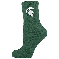 Women's ZooZatz Michigan State Spartans Fuzzy Crew Socks